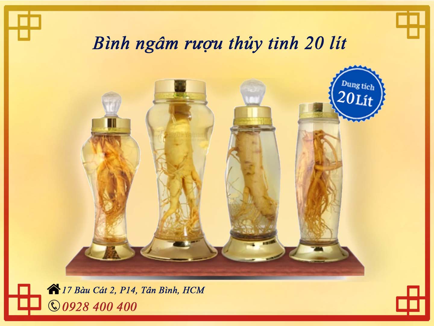 Bình ngâm rượu 20 lít