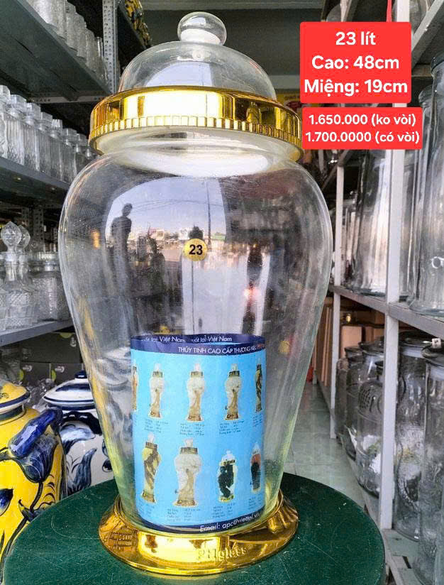 bình thuỷ tinh 20l