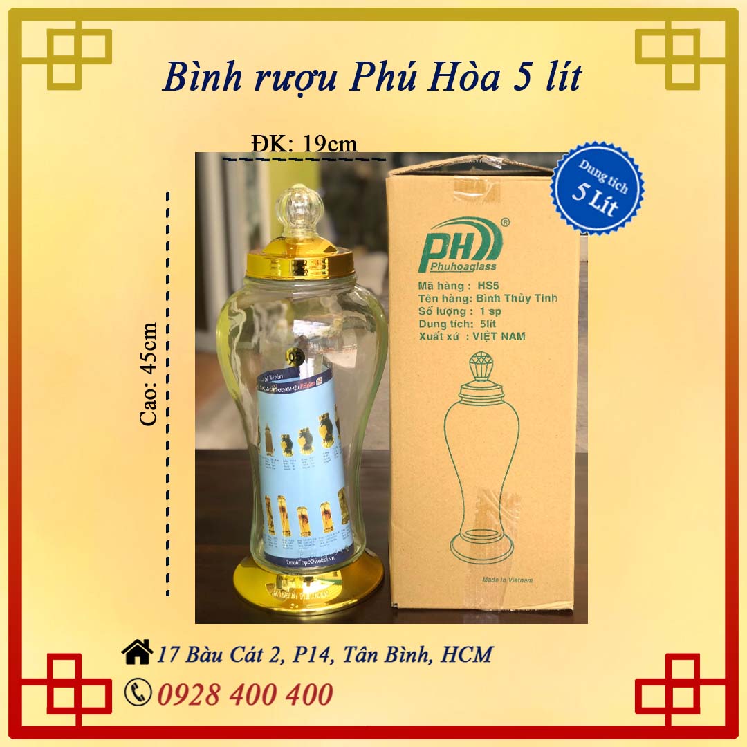 Bình phú hoà 5 lít