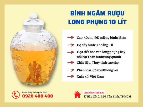 bình rượu 10 lít