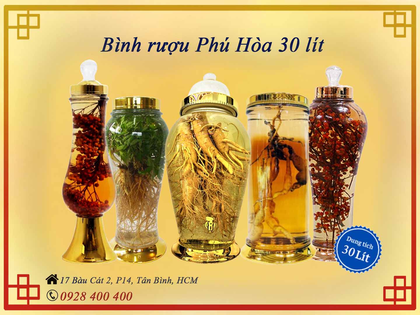 Bình rượu phú hòa 30l