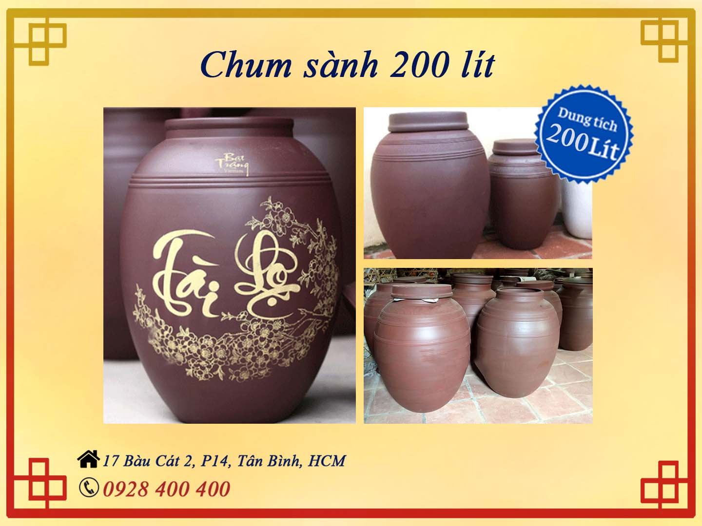 Chum sành ngâm rượu 200l