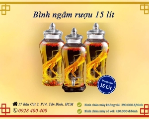 Bình ngâm rượu 15 lít
