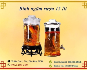 Bình ngâm rượu 15 lít
