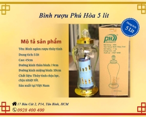 Bình phú hoà 5 lít (Mã: HS 5 lít - HS 5 lít van)