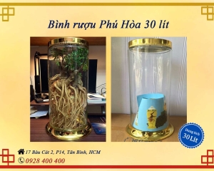 Bình rượu phú hòa 30l giá xưởng