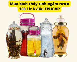 Các mẫu bình thủy tinh ngâm rượu 100 lít đẹp nhất, bền nhất