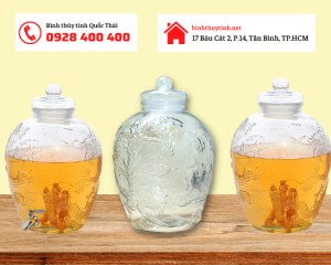 Bình thủy tinh ngâm rượu 30 lít chất lượng, nhiều mẫu mã