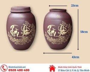 Bình thủy tinh ngâm rượu 50 lít nắp mài có van và không van