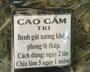 Cao gắm có tác dụng gì? Cách sử dụng cao gắm chữa gout, xương khớp