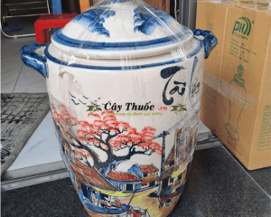 Vại muối dưa gốm sứ Bát Tràng, thiết kế độc đáo